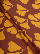 Cotton Flex Mustad Color Floral Pattern Natural Print Fabric.